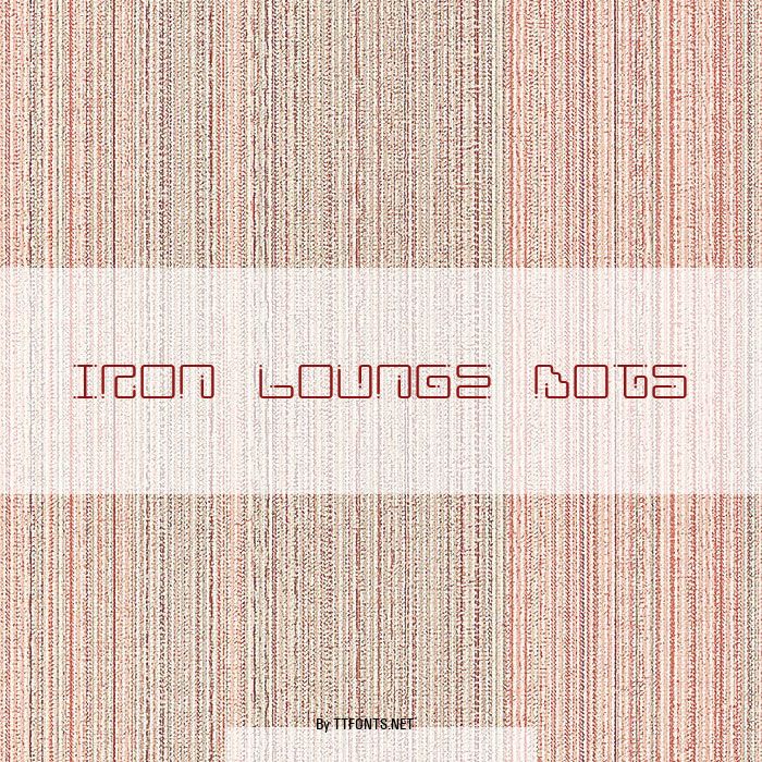 Iron Lounge Dots example